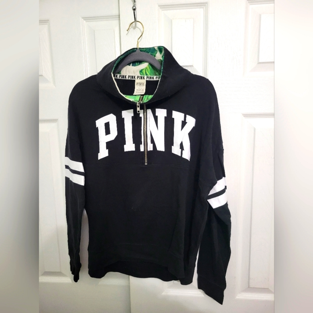 Victoria Secret PINK Quarter Zip Pullover Sweater